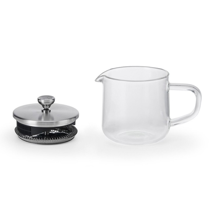 La Cafetière 2-kopps tebryggare stål/glas