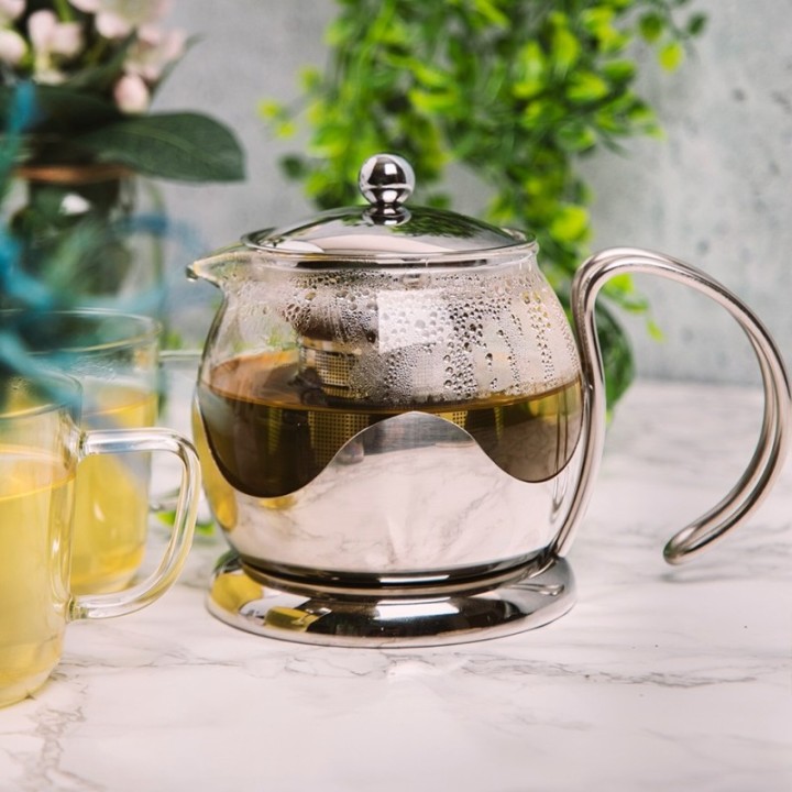 La Cafetière Izmir 2-kopps tebryggare i stål