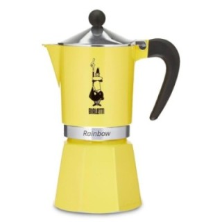 Bialetti Primavera Rainbow 6 koppar espressokanna gul
