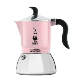 Bialetti Primavera Fiammetta 2-kopps espressokanna rosa
