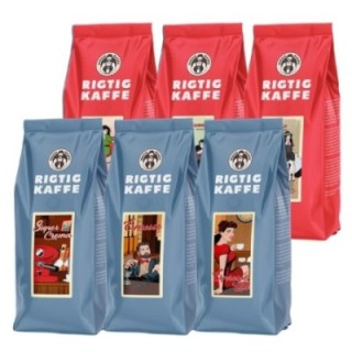 Rigtig Kaffe Mixpaket 3 kg Hela kaffebönor