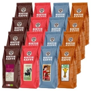 Rigtig Kaffe Mixpaket 7,2 kg hela kaffebönor