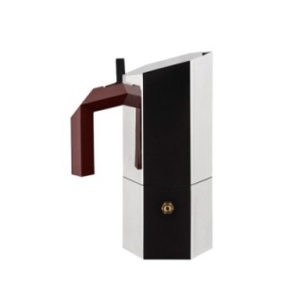 Alessi Menhir 3-kopps espressokanna i stål