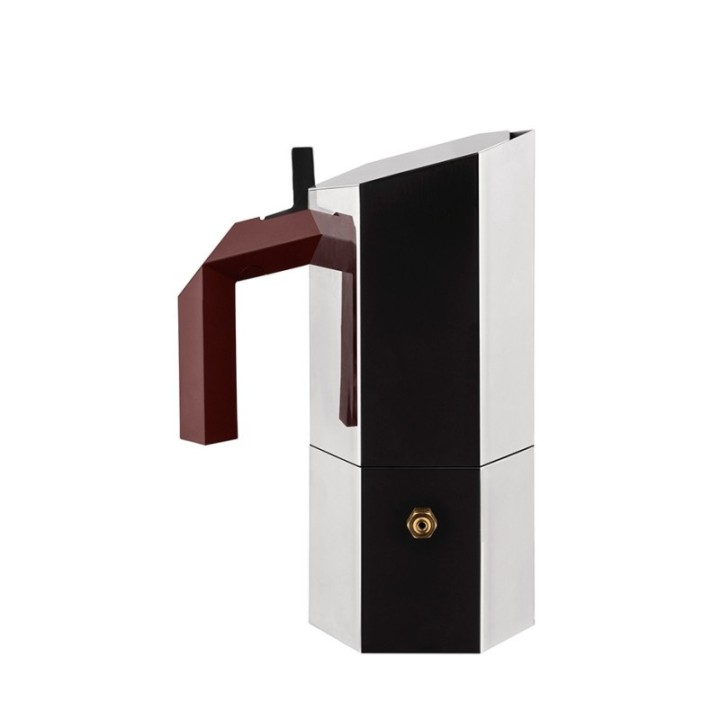 Alessi Menhir 3-kopps espressokanna i stål