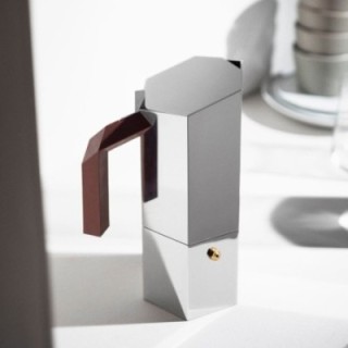 Alessi Menhir 3-kopps espressokanna i stål