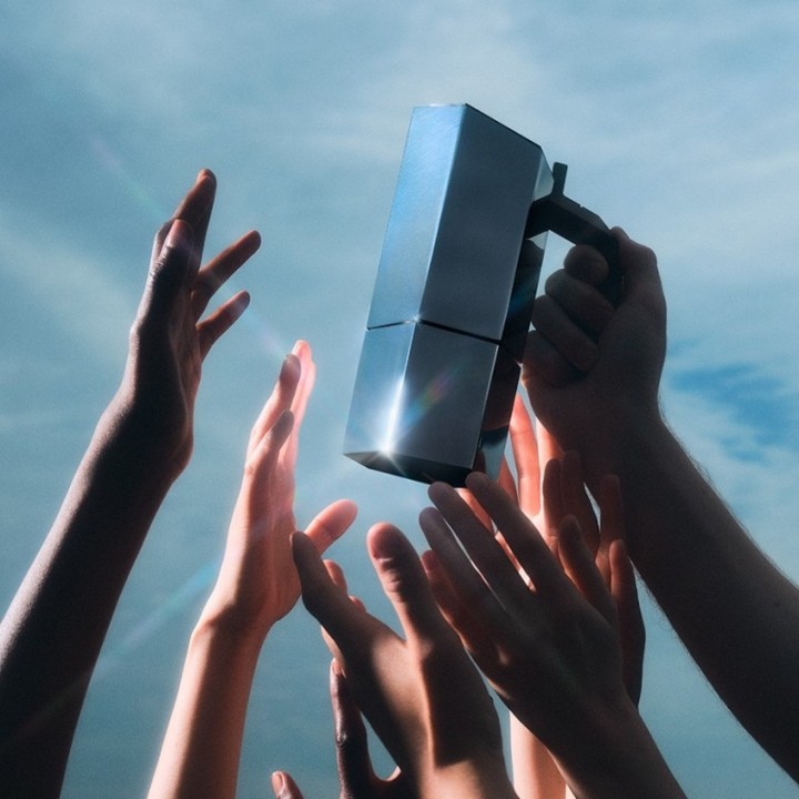 Alessi Menhir 3-kopps espressokanna i stål