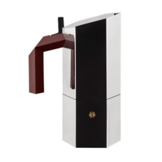 Alessi Menhir 6 koppar. Espressokanna Stål