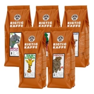 Rigtig Kaffe Mixpaket 2kg Hela kaffebönor