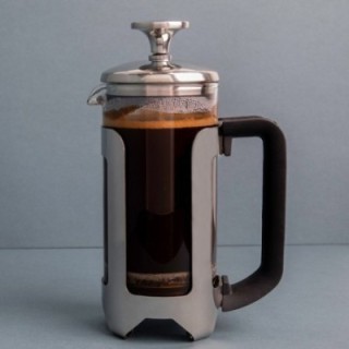 La Cafetière Roma 3 koppar stempelkanna rostfritt stål