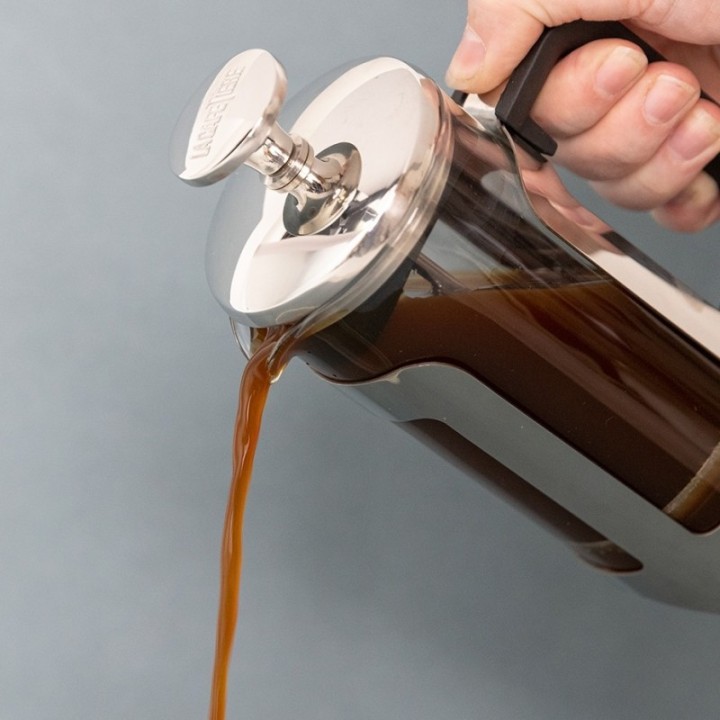 La Cafetière Roma 3 koppar stempelkanna rostfritt stål