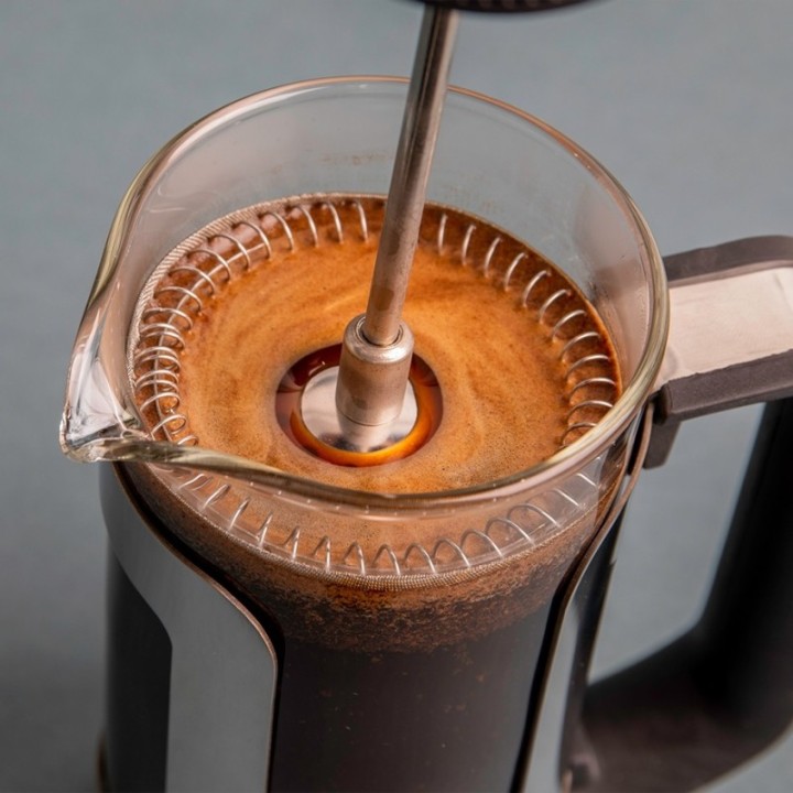 La Cafetière Roma 3 koppar stempelkanna rostfritt stål