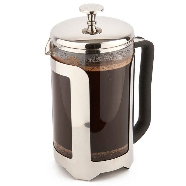 La Cafetière Roma 12 kop. stempelkanna i rostfritt stål