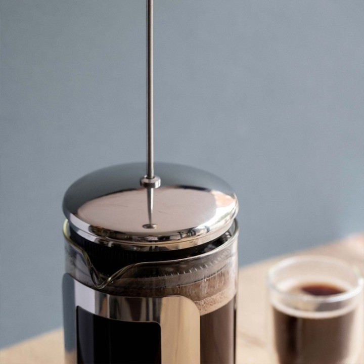 La Cafetière Roma 12 kop. stempelkanna i rostfritt stål