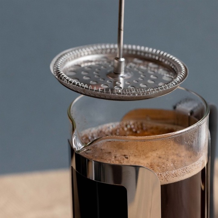 La Cafetière Roma 12 kop. stempelkanna i rostfritt stål