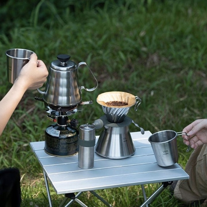 Hario V60 Outdoor-hällkanna Buono 0,5 L stål