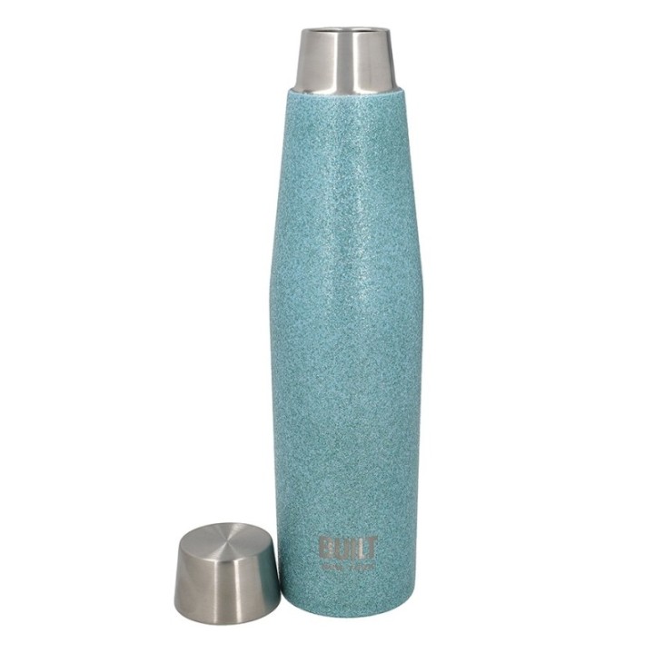 BUILT Apex termoflaska 0,54 L blått glitter