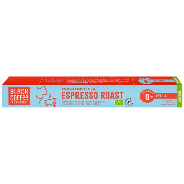 Black Coffee Roasters Espressorost Kaffekapslar Eko 10 st
