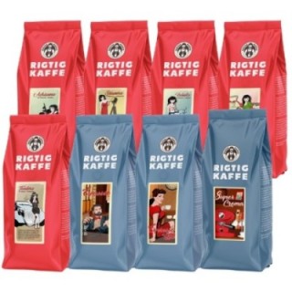 Rigtig Kaffe Mixpaket 24kg Hela kaffebönor