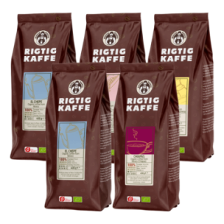 Rigtig Kaffe Mixpaket 2kg Hela kaffebönor