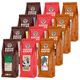 Rigtig Kaffe Mixpaket 5,2 kg Hela kaffebönor
