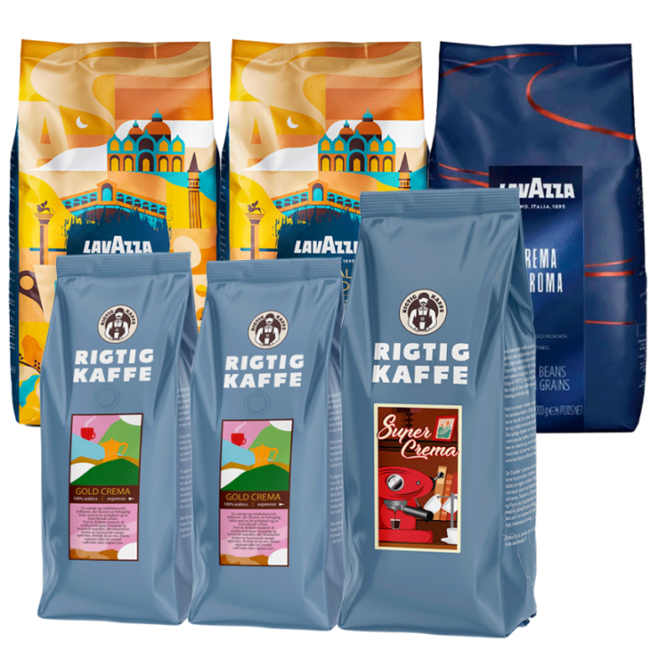 Mixpaket 5 kg hela kaffebönor