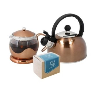 La Cafetière tebryggare för 2 koppar inkl. vattenkokare och NUTE Earl Grey teblad