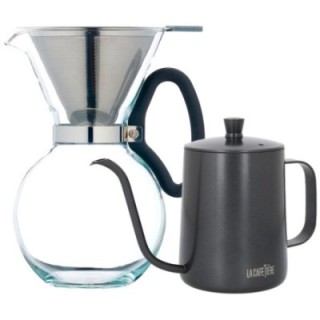 La Cafetière Pour Over 8 koppar och La Cafetière Gooseneck-kanna 0,6 L