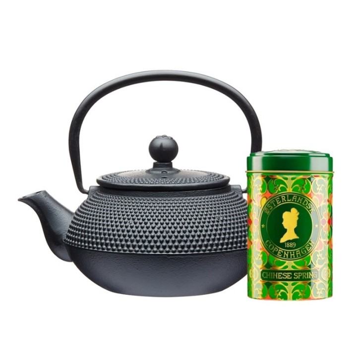 La Cafetière 0,6 L Tebryggare Svart och Østerlandsk Thehus Chinese Spring 125g