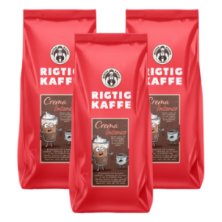 Rigtig Kaffe Crema Intenso 3kg Hela kaffebönor