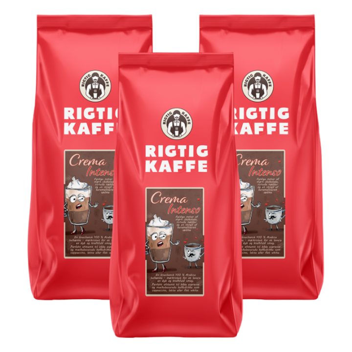 Rigtig Kaffe Crema Intenso 3kg Hela kaffebönor