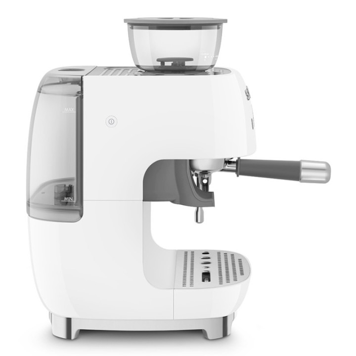 Smeg EGF03WHEU Manuell espressomaskin inkl. mjölkkanna & 1,5 kg Rigtig Kaffe