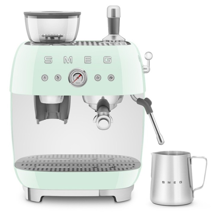 Smeg EGF03PGEU Manuell espressomaskin Inkl. Mjölkkanna & 1,5kg Rigtig Kaffe