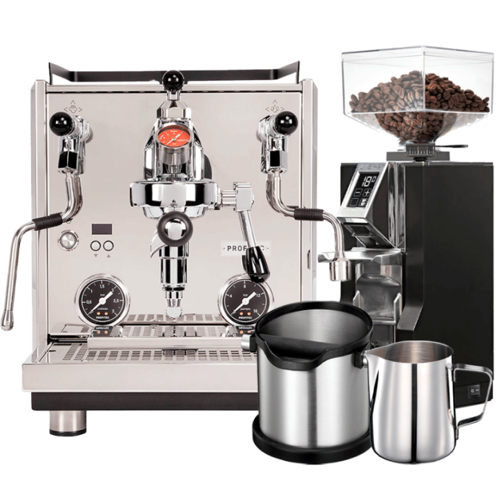 Profitec Drive Inkl. Eureka Mignon Libra Krom/Matt Svart Espressokvarn