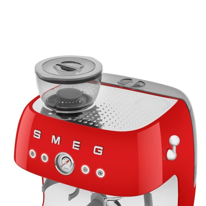 Smeg EGF03RDEU Manuell espressomaskin Inkl. Mjölkkanna & 1,5kg Rigtig Kaffe