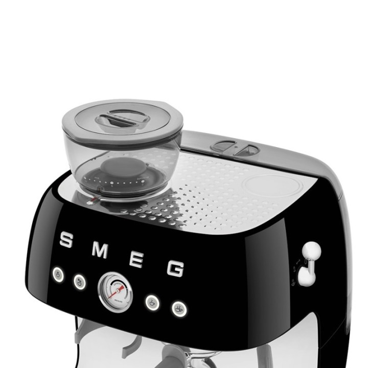 Smeg EGF03BLEU Manuell espressomaskin inkl. mjölkkanna och 1,5 kg Rigtig Kaffe