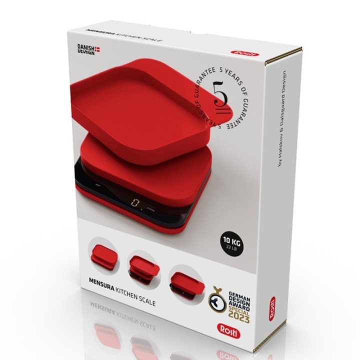 Rosti Mensura Kaffevåg/Köksvåg Röd