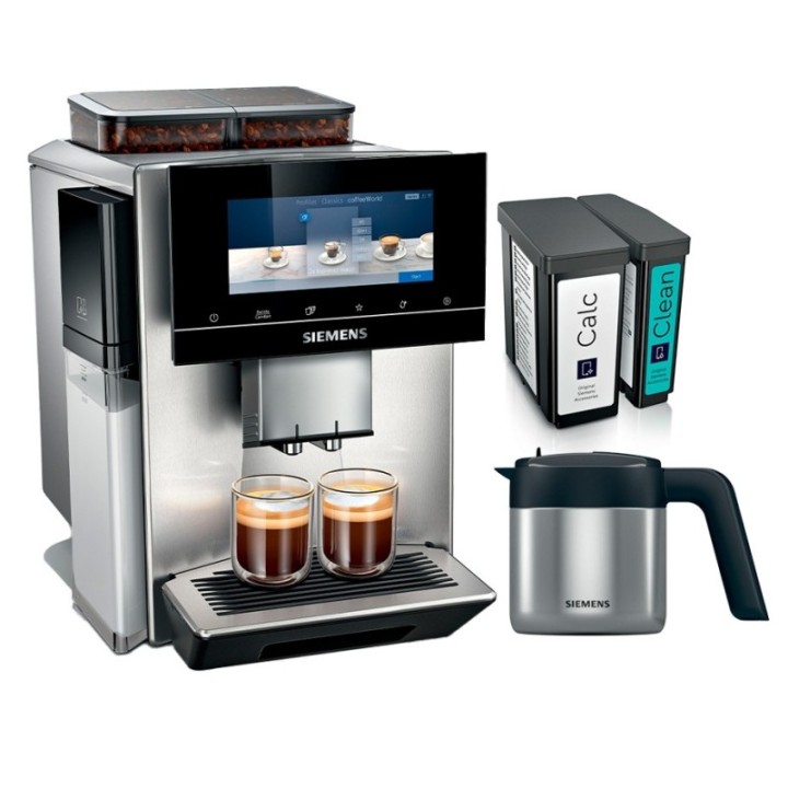Siemens TQ907RZ3 EQ900 Plus Espressomaskin Inkl. Termokanna & Skötsel