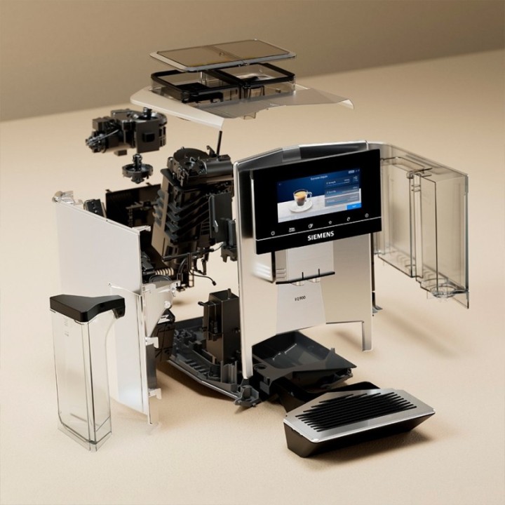 Siemens TQ907RZ3 EQ900 Plus Espressomaskin Inkl. Termokanna & Skötsel