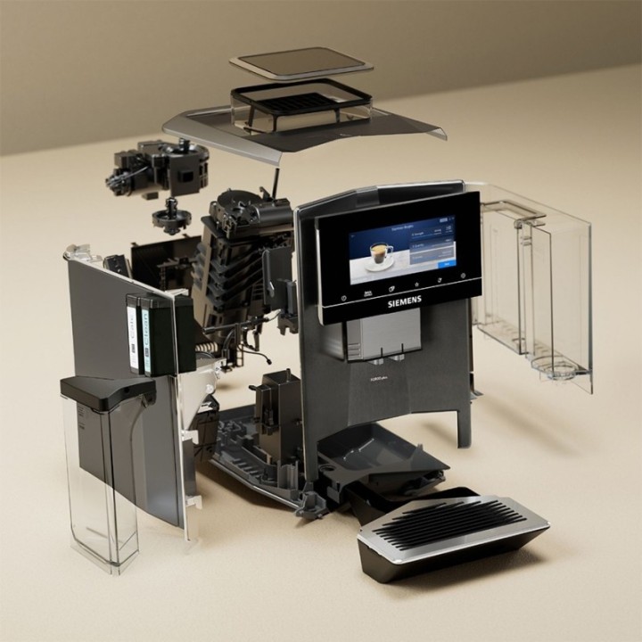 Siemens TQ905RZ5 EQ900 Plus Espressomaskin Inkl. Termoskanna & Skötsel