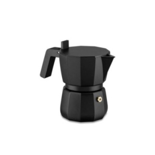 Alessi Moka 1 kopp espressokanna Svart