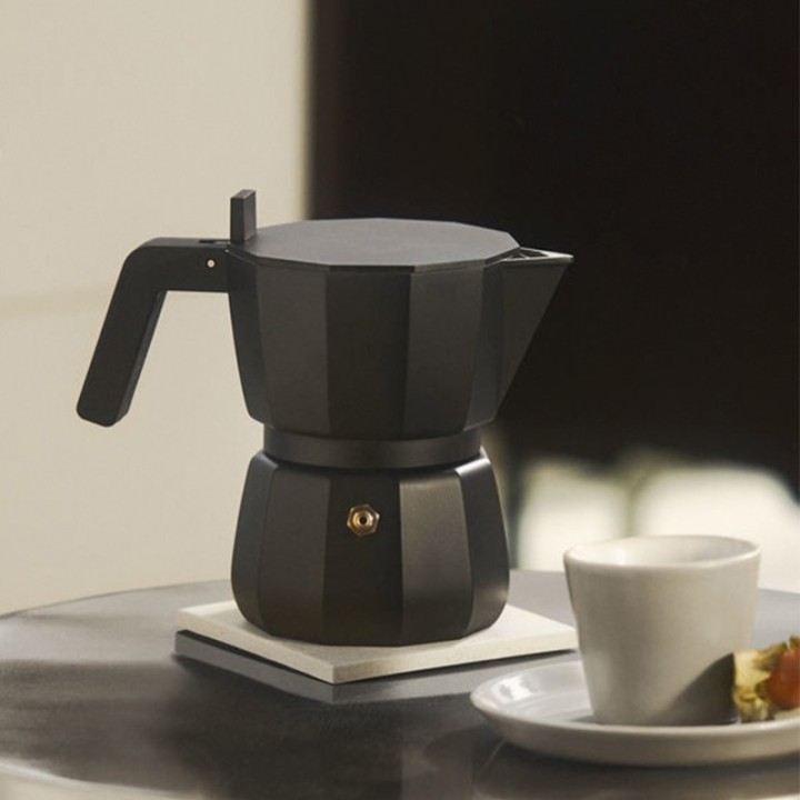 Alessi Moka 1 kopp espressokanna Svart