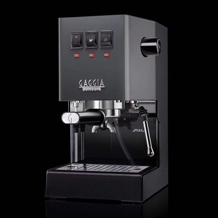 Gaggia Classic E24 Grå Espressomaskin inkl. Eureka Mignon Zero 55s Matt Svart Espressokvarn & Baristautrustning