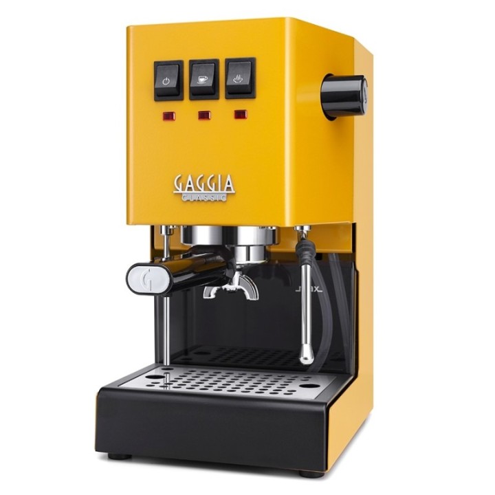Gaggia Classic E24 Sunshine Yellow Espressomaskin Inkl. Baristautrustning