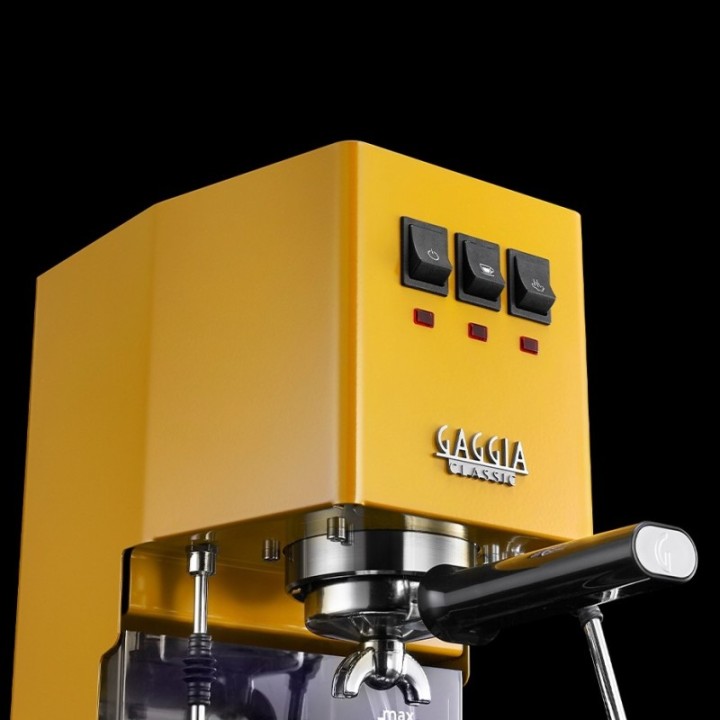 Gaggia Classic E24 Sunshine Yellow Espressomaskin Inkl. Baristautrustning