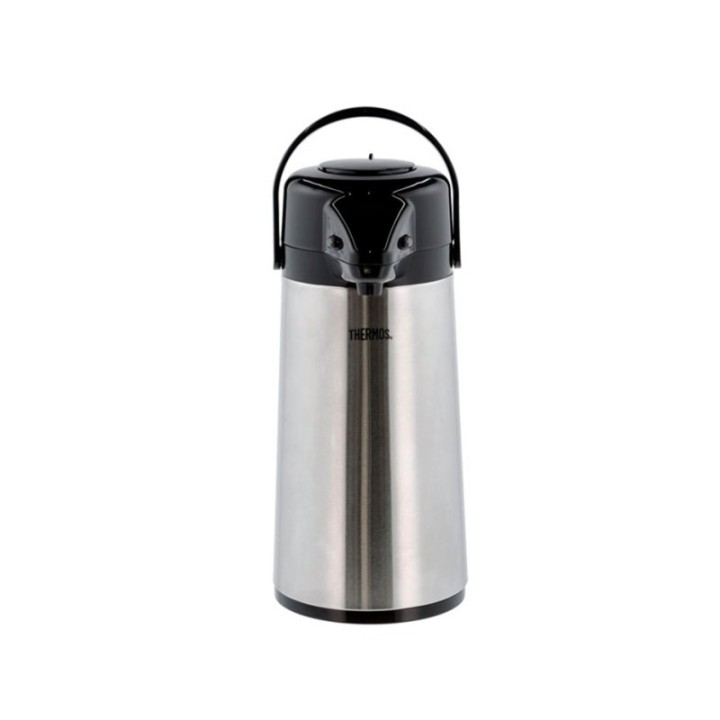 Thermos Termoskanna med pump 1,9 L Stål/Svart
