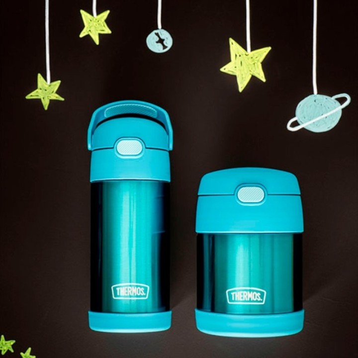 Thermos Funtainer Drickflaska m. Sugrör 355 ml Teal