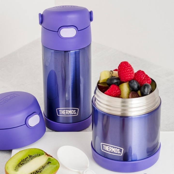 Thermos Funtainer Drickflaska med sugrör 355 ml Violett