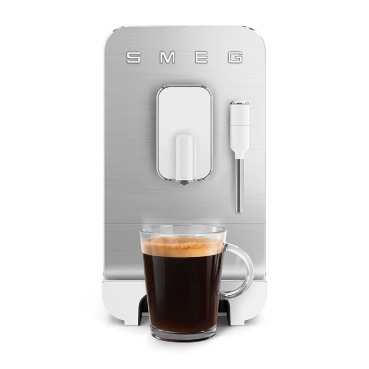 Smeg BCC12WHMEU Vit inkl. Mjölkkanna & Crema Intenso 1 kg kaffebönor