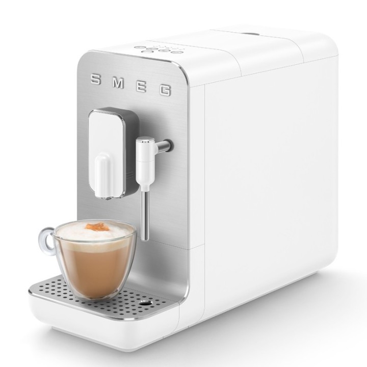 Smeg BCC12WHMEU Vit inkl. Mjölkkanna & Crema Intenso 1 kg kaffebönor