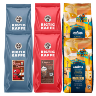 Rigtig Kaffe & Lavazza Mixpaket 6kg Hela kaffebönor